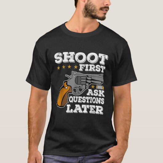 最初の質問頼を後で撮影する Tシャツ (正面)