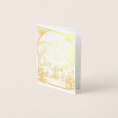 最初の通信カード 箔カード (正面)