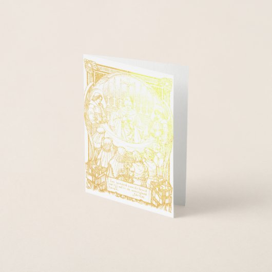 最初の通信カード 箔カード (正面)