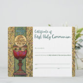 最初の通信証明書、カスタム入力 カード (スタンド正面)