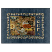 「最初の通行人」ファインアートギフト カッティングボード (正面)