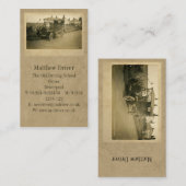 最初の運転教習の標準 名刺 (正面/裏面)