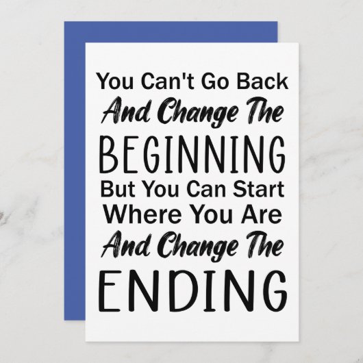 最初の部分を変えることはできない シーズンカード (正面/裏面)