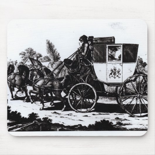 最初の郵便車1784年 マウスパッド (正面)