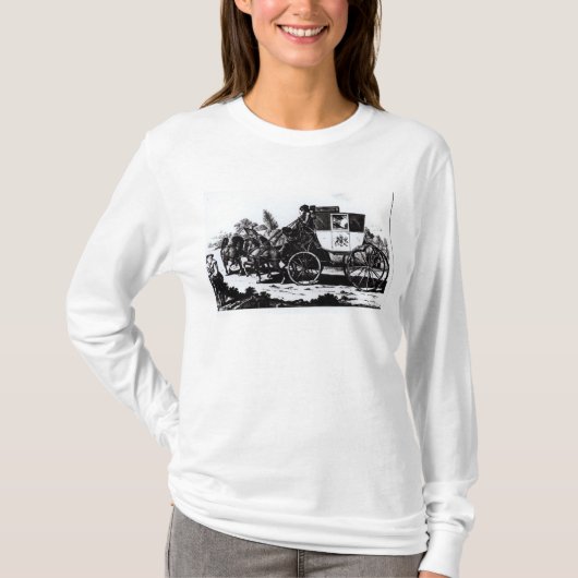 最初の郵便車1784年 Tシャツ (正面)
