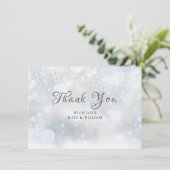 最初の雪の結晶 ありがとうございます サンキューカード (スタンド正面)