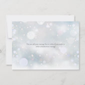 最初の雪の結晶 ありがとうございます サンキューカード (裏面)