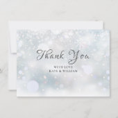 最初の雪の結晶 ありがとうございます サンキューカード (正面)