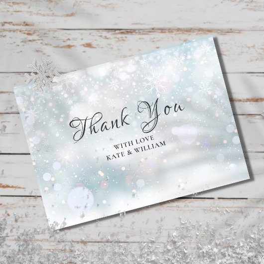 最初の雪の結晶 ありがとうございます サンキューカード