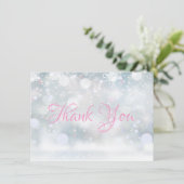 最初の雪の結晶 ありがとうございます サンキューカード (スタンド正面)