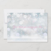 最初の雪の結晶 ありがとうございます サンキューカード (裏面)