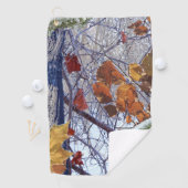 最初の雪カモフラージュデコア ゴルフタオル (インサイチュ)