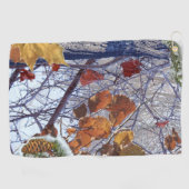 最初の雪カモフラージュデコア ゴルフタオル (横)