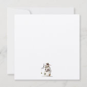 最初の霜·雪だるまとクロウ 招待状 (裏面)