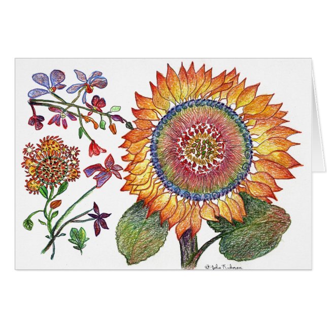 最初の頃のヒマワリ (正面横)