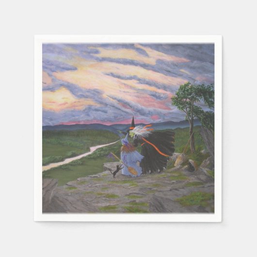 「最初の飛行！」 スタンダードカクテルナプキン (正面)