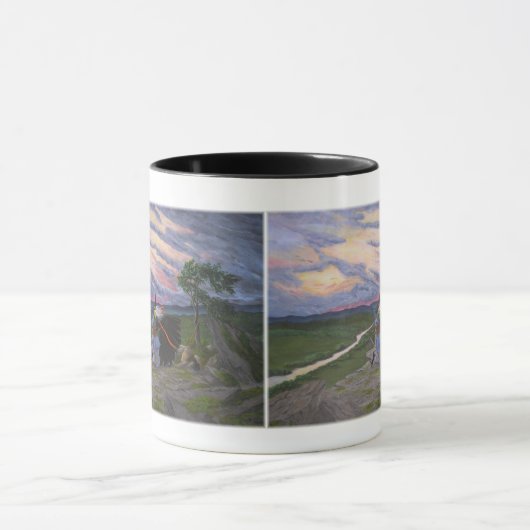 「最初の飛行！」 マグカップ (中央)