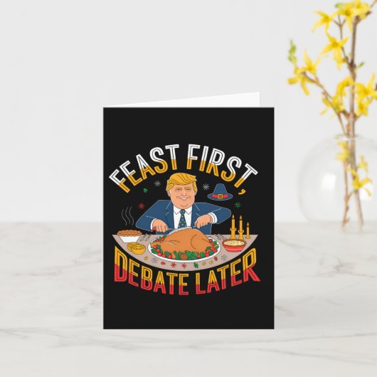 最初の饗宴 カード (黄色い花)