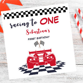 最初の1つの子供の誕生日にレース スタンダードランチョンナプキン