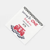 最初の1つの子供の誕生日にレース スタンダードランチョンナプキン (角)