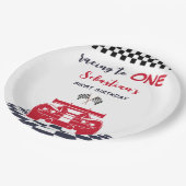 最初の1つの子供の誕生日にレース ペーパープレート (アングル)