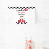 最初の1つの子供の誕生日にレース 横断幕 (インサイチュ)