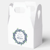 最初の1歳の誕生日パーティー 青いブルーベリーの赤ちゃんの女の子 フェイバーボックス (オープン)