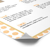 最初の100フーズオレンジのベビー離婚マイルストーン ポスター (角)