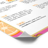 最初の100フーズピンクの赤ちゃん女の子の嘆き ポスター (角)