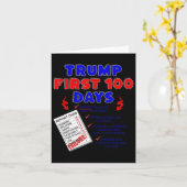 最初の100日の最悪の大統領の投票イブ カード (黄色い花)