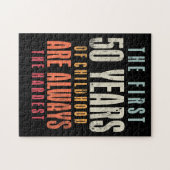 最初の50歳50誕生日ジョークGagギフト ジグソーパズル (横)