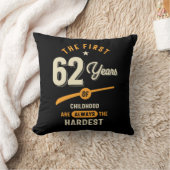 最初の62年 – 62番目の誕生日ギフト クッション (ブランケット)