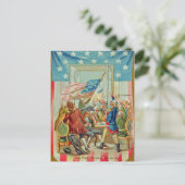 最初の7月4日ヴィンテージはがき ポストカード (スタンド正面)