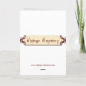 最初の7月4日ヴィンテージグリーティングカード カード (裏面)