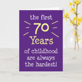 最初の70年の幼少期のグリーティングカード カード (黄色い花)