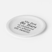 最初の80年の小児期紙プレート ペーパープレート (アングル)