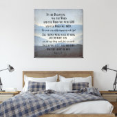 最初のKJV聖書の聖句 キャンバスプリント (インサイチュ (寝室))