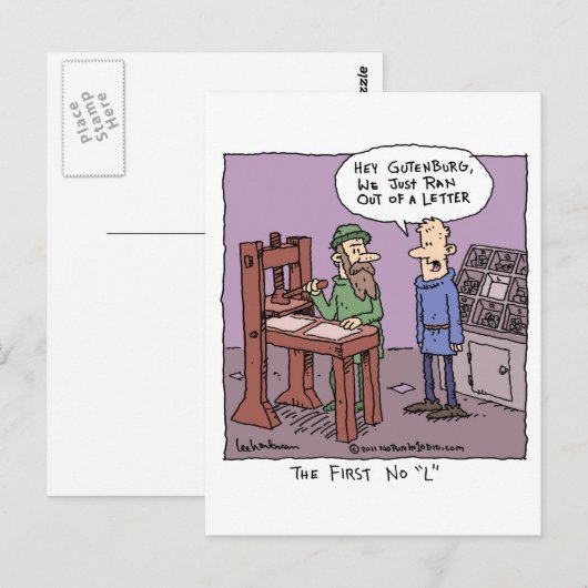 最初のNo "L" ポストカード (正面/裏面)