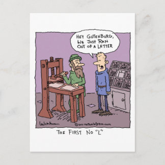 最初のNo "L" ポストカード