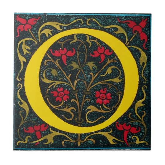 最初のO、1520. タイル (正面)