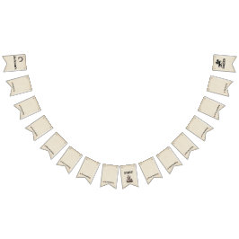 最初のRodeo Bunting Bannerの毎月のマイルストーン バンティングフラッグ