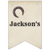 最初のRodeo Bunting Bannerの毎月のマイルストーン バンティングフラッグ (第1の旗)