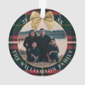 最初のXMaxの新しい家の赤い緑の格子窓2写真 オーナメント (裏面)