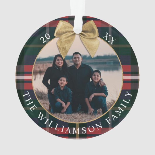 最初のXMaxの新しい家の赤い緑の格子窓2写真 オーナメント (裏面)