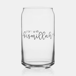 最初はイスラム教の可愛いビスミラモダンで始める ガラス缶