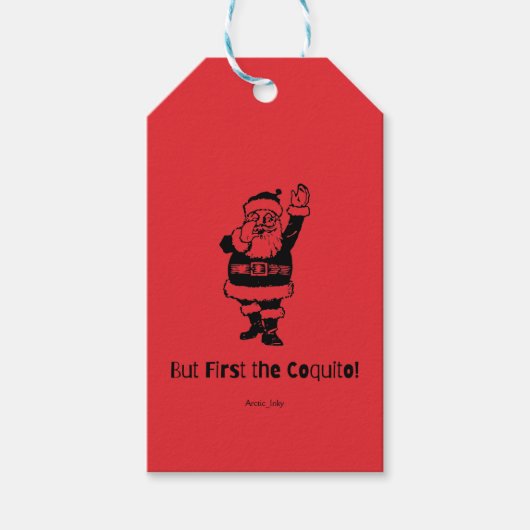最初はコキト・サンタ ギフトタグ (正面)