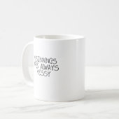 最初は常に乱雑である – マやる気を起こさせるグ コーヒーマグカップ (正面左)