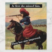 最初は彼女は彼恋しく思を呼んだ。その後彼女の目的は改善された ワインラベル (シングルラベル)