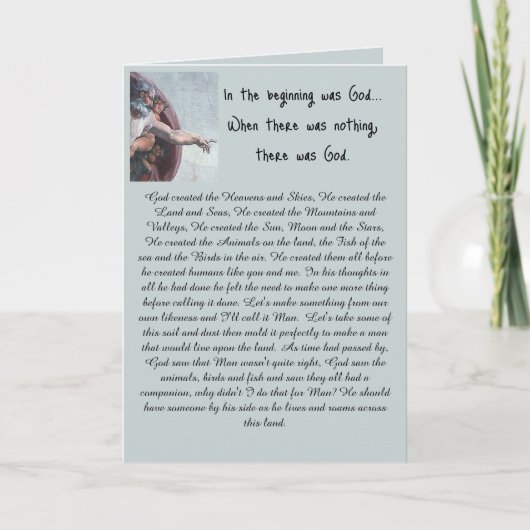 最初は神であった カード (正面)