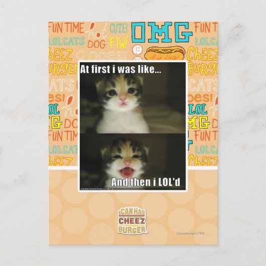 最初は私は似ていた ポストカード (正面)